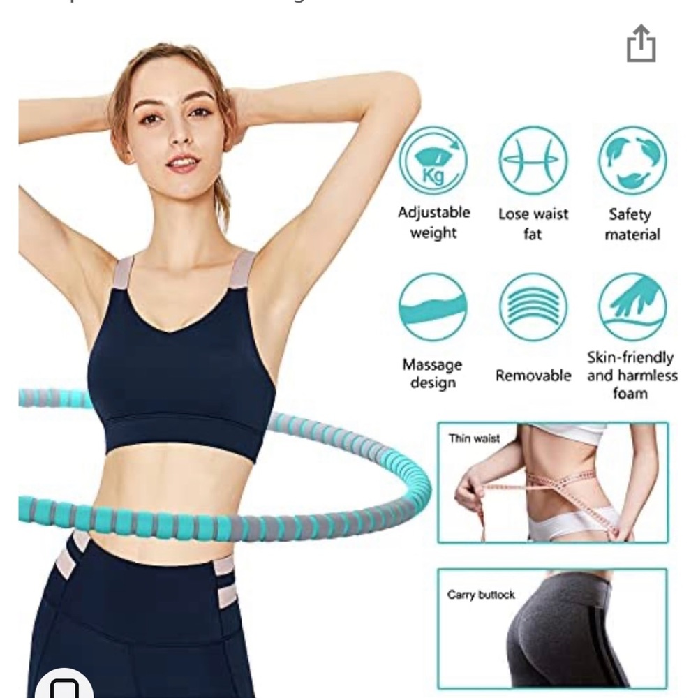 COPY - Exercise Hoop, 8 Section Detachable Fitness Exercise Hoop Core